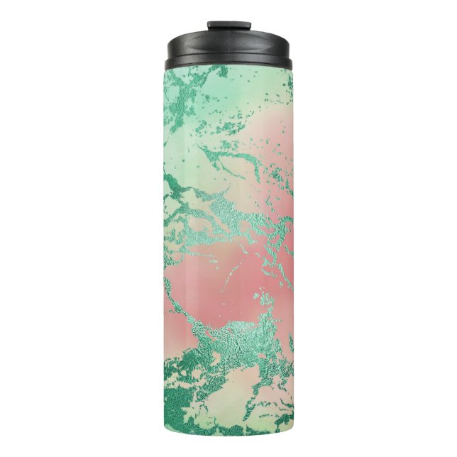 Coola Marble | Loely Pastel Coral and Grönt Ombre (Framsida)