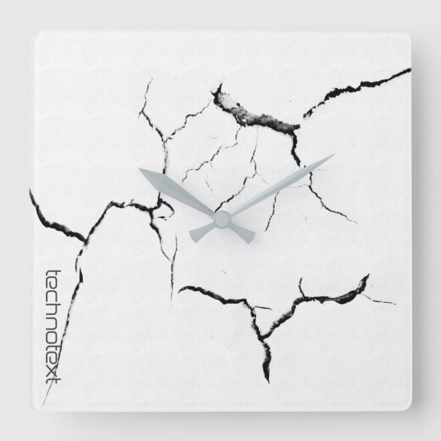 Coola Marble-utseende Fyrkantig Klocka (Framsida)