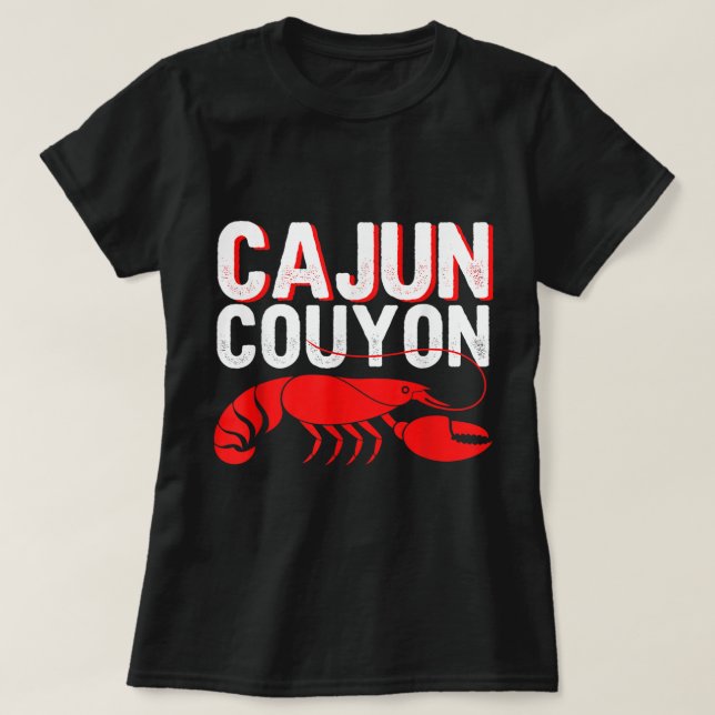 Coola Mardi Gras Cajun Couyon Funny Slang Cultural T Shirt (Design framsida)