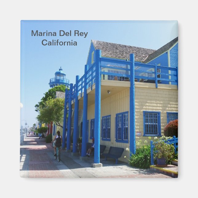 Coola Marina Del Rey Magnet! Magnet (Framsidan)