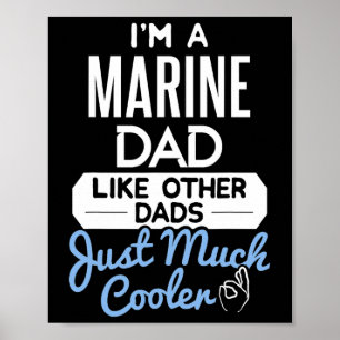 Coola Marine Pappa Fars Dag Present Poster
