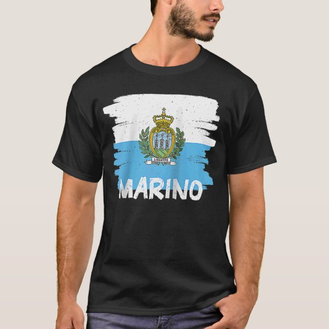 Coola Marino Flagga Raglan Baseball T Shirt (Framsida)