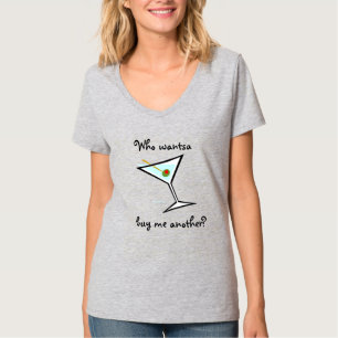 Coola Martini och Pimento Olive Bachelorette Funny T Shirt