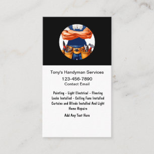 Coola Masculine Handyman Services Visitkort