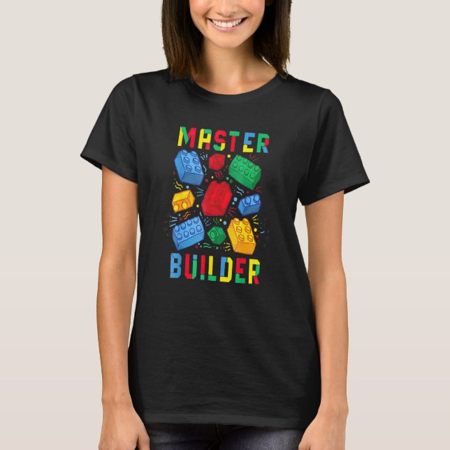 Coola Master Builder Bygger blockera Manar Kvinnor T Shirt (Framsida)