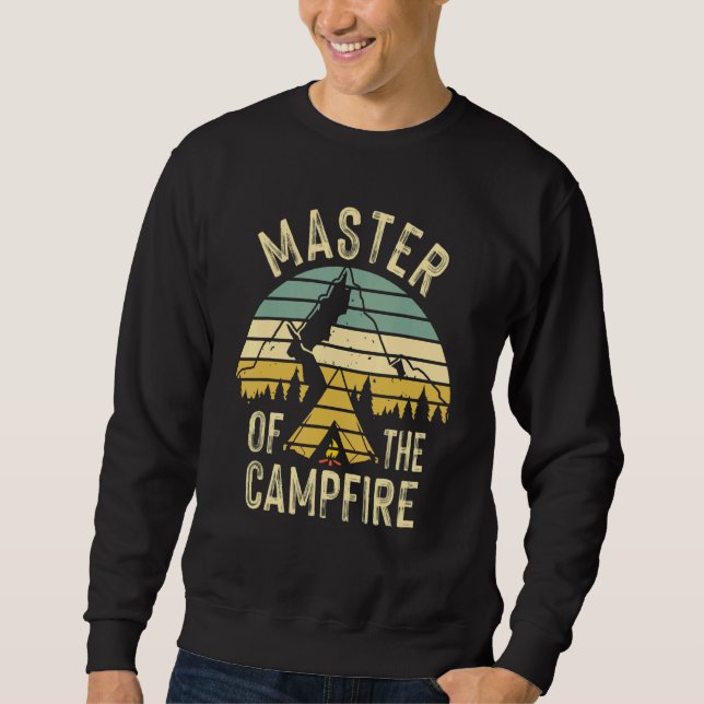 Coola Master Campfire Camping För barn Manar Women Lång Ärmad Tröja (Framsida)