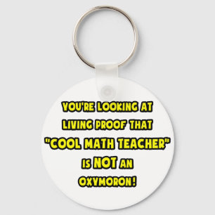 Coola Math Teacher är INTE Oxymoron Nyckelring