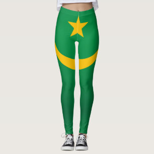 Coola Mauretanien Flagga Mode Leggings