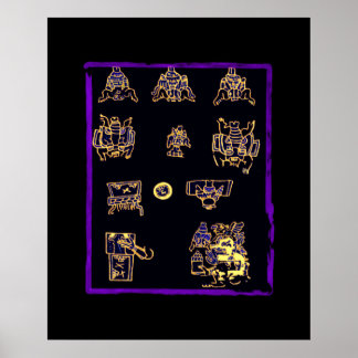 Coola Mayan Design Poster