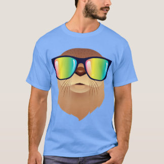 Coola med 80-tal regnbåge, Färg solglasögon T Shirt