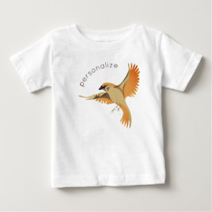 Coola med flygande Sparrow Modern Bird Unisex Cute T Shirt