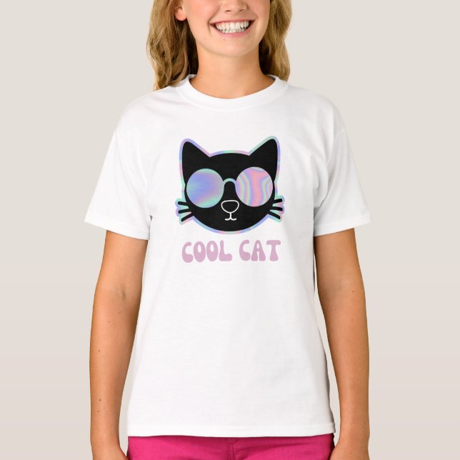 Coola med Funky glas T Shirt (Framsida)
