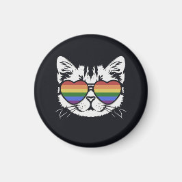 Coola med glas av Pride-HBT-Flagga Magnet