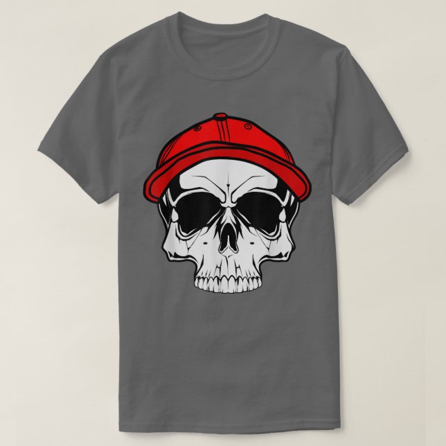 Coola med hatt, rött lock  t shirt (Design framsida)