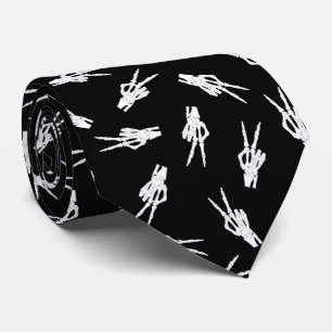coola med skelett i händer Halloween fest Slips