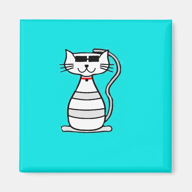 Coola med solglasögon magnet (Framsidan)