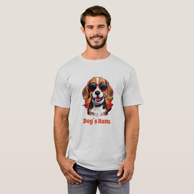 Coola med solglasögon t shirt (Hel framsida)