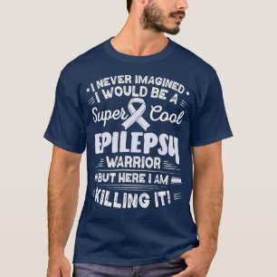Coola Medvetenhet om epilepsi Warrior Epilepsy T Shirt