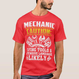 Coola Mekaniskt För manar Tävling bilgarage i Drag T Shirt