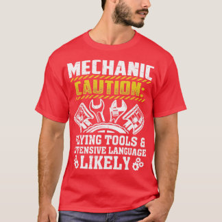 Coola Mekaniskt För manar Tävling bilgarage i Drag T Shirt