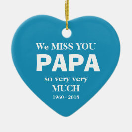 Coola Memorial Personlig PAPPA Helgdag Ornament