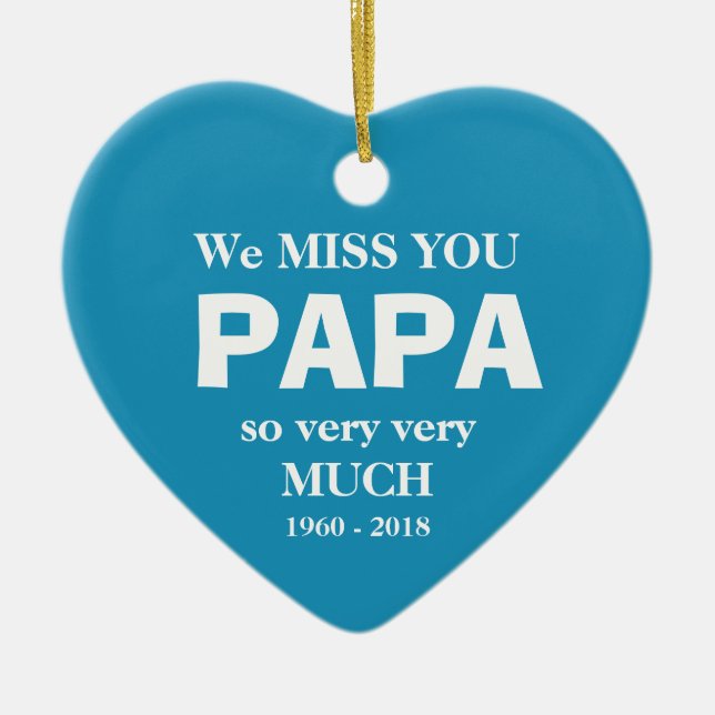 Coola Memorial Personlig PAPPA Helgdag Ornament (Framsidan)