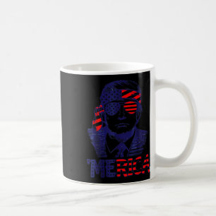 Coola merica Trump Lycklig 4:e juli Trump American Kaffemugg
