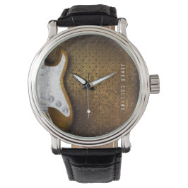 Coola Metall Grunge Electric Guitar Personlig Armbandsur