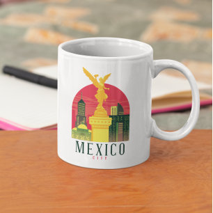 Coola Mexiko City Vintage resor Kaffemugg