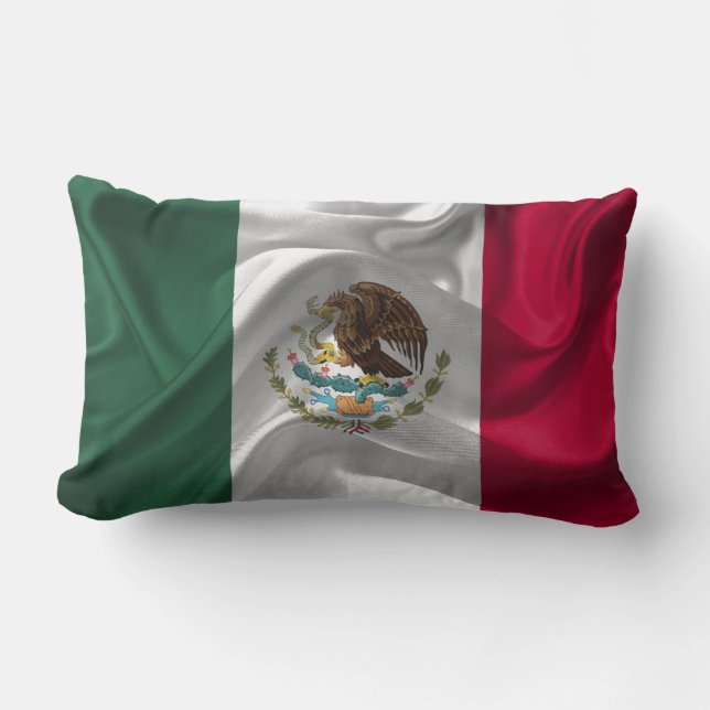 Coola Mexiko Flagga Design Lumbarkudde (Framsida)