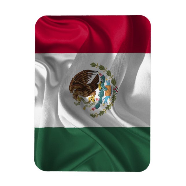 Coola Mexiko Flagga Design Magnet (Vertikal)