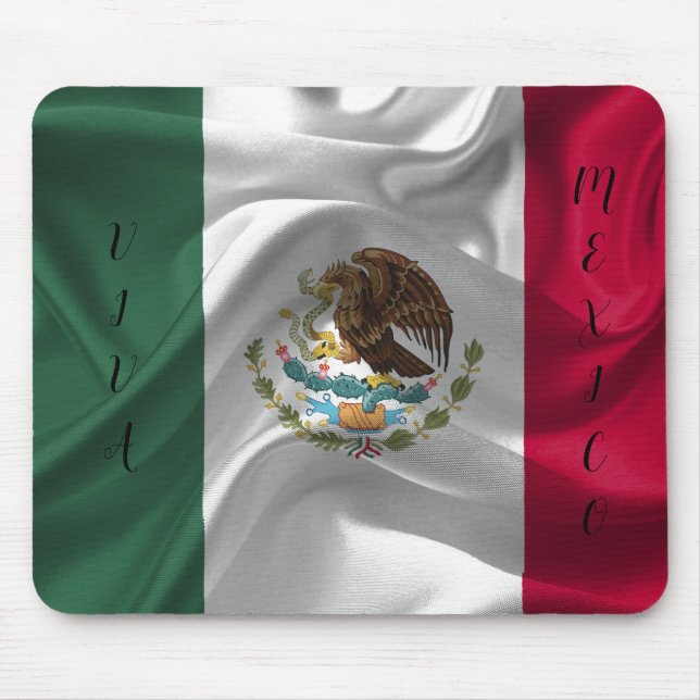 Coola Mexiko Flagga Design Musmatta (Framsidan)