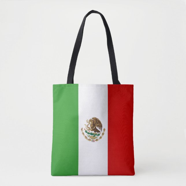 Coola Mexiko Flagga Mode Tygkasse (Framsida)