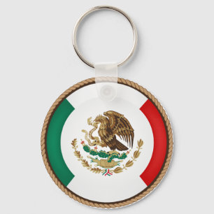 Coola Mexiko Flagga Seal Nyckelring