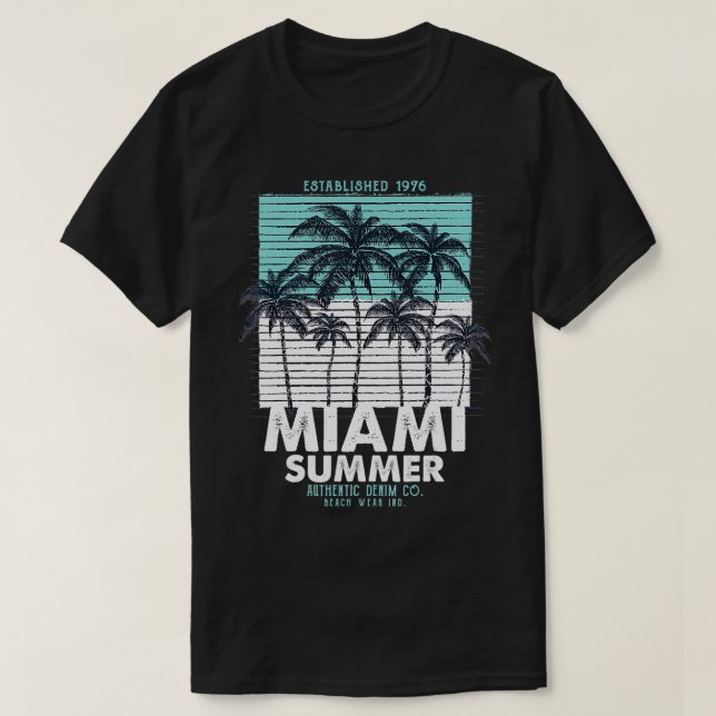 Coola Miami Beach är i Kärlek Miami Miami Outfit T Shirt (Design framsida)