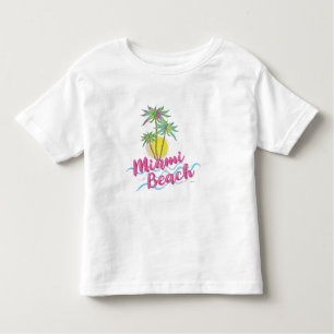 Coola Miami Beach, Florida Handflatan Träd Graphic T Shirt