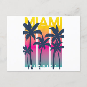 Coola Miami Florida Graphic Design Tees, I Kärlek Helg Vykort
