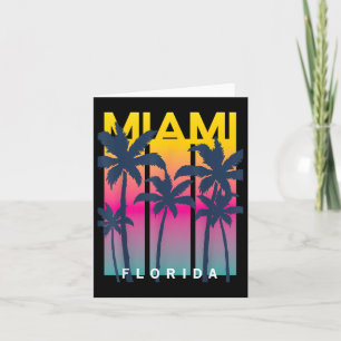 Coola Miami Florida Graphic Design Tees, I Kärlek Kort