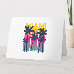 Coola Miami Florida Graphic Design Tees, I Kärlek Kort
