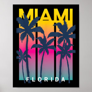 Coola Miami Florida Graphic Design Tees, I Kärlek Poster