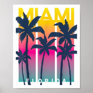 Coola Miami Florida Graphic Design Tees, I Kärlek Poster