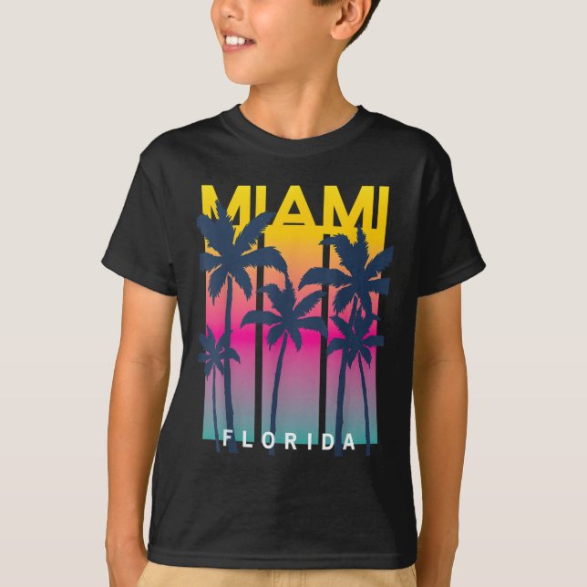 Coola Miami Florida Graphic Design Tees, I Kärlek  T Shirt (Framsida)