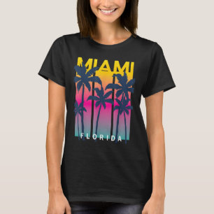 Coola Miami Florida Graphic Design Tees, I Kärlek  T Shirt
