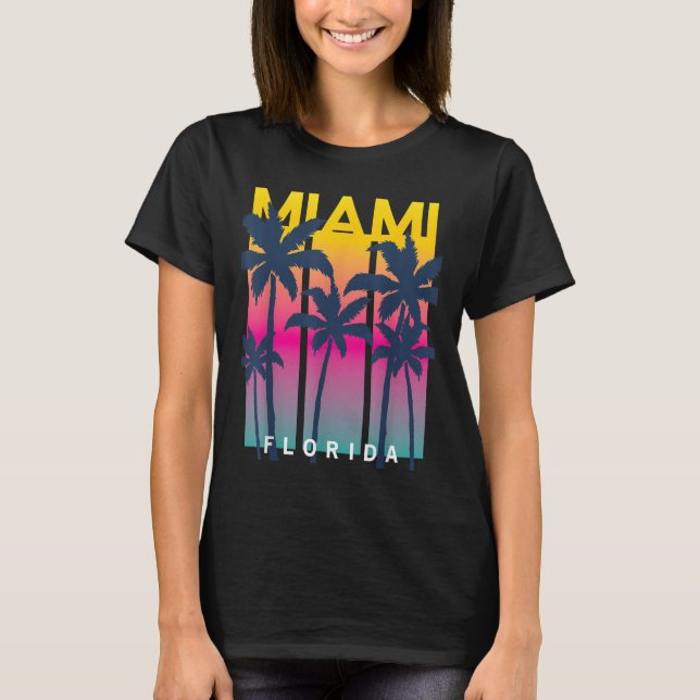 Coola Miami Florida Graphic Design Tees, I Kärlek  T Shirt (Framsida)