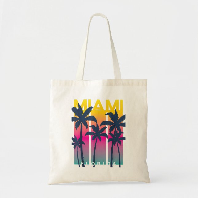 Coola Miami Florida Graphic Design Tees, I Kärlek  Tygkasse (Framsidan)