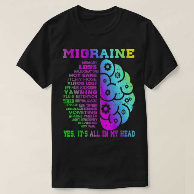 Coola Migraine Memory less Hallucinations T Shirt (Design framsida)