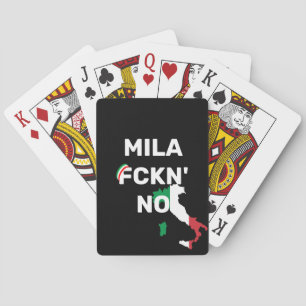 Coola MILANO - Mila Fckn No med flagga Casinokort