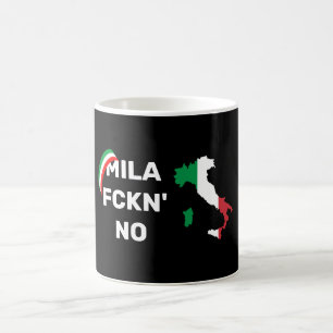 Coola MILANO - Mila Fckn No med flagga Kaffemugg