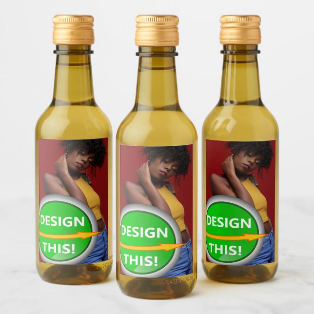 COOLA! Mini Vin Flaska-etiketter (2"x3") - uppsätt Vinetikett (Flaskor)