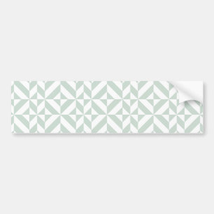 Coola Mint Geometric Deco Cube Mönster Bildekal